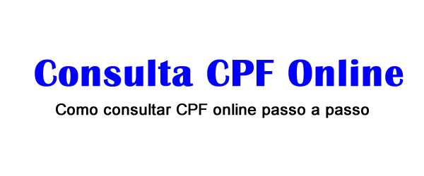 Consulta CPF e CNPJ Online